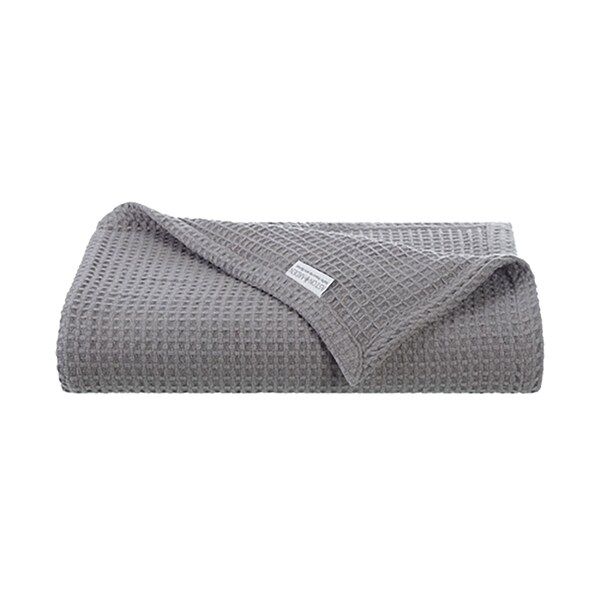 Monarch Brands Aston & Arden Waffle Throw Blanket - Grey P-THROW-WFL-GY - main